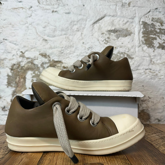 Rick Owens Jumbo Lace Puffer Brown Mlik Sneaker Sz 13 (46)