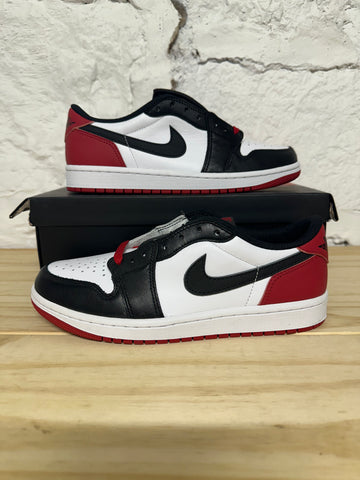 Air Jordan 1 Low Black Toe Sz 7.5 DS