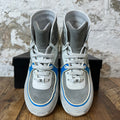 Chanel High Grey White Blue Sneaker Sz 5 (37)