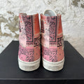 Amiri Pink Patchwork White High Sneaker Sz 9 (42)