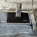 Amiri Crystal Thrasher Blue Denim Jeans Sz 31
