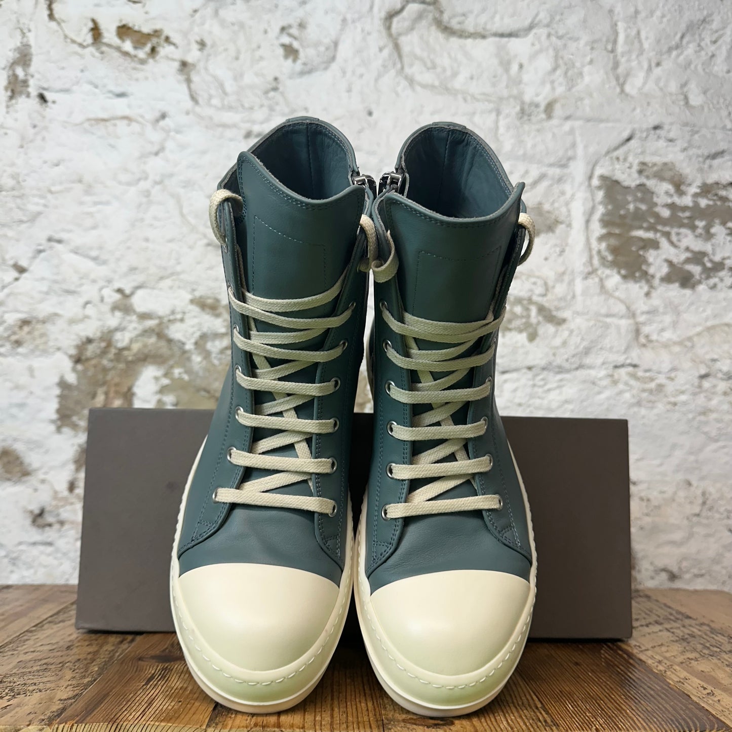 Rick Owens High Mouthwash Milk Sneaker Sz 7 (40