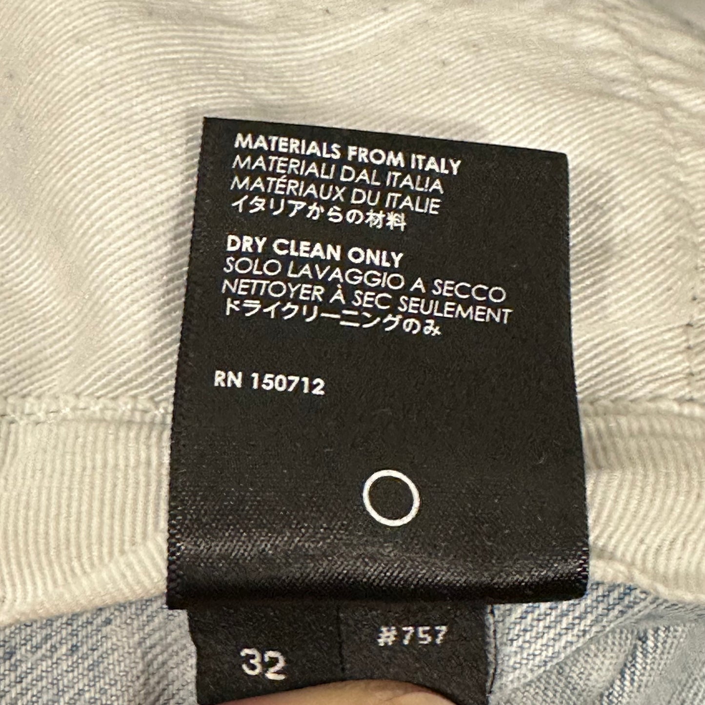 Amiri Knee Rip Plain Lightwash Blue Denim Jeans Sz 32