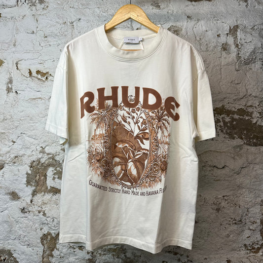 Rhude Leaf T-shirt Cream Sz S