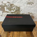Prada Americas Cup Triple Black Patent Sneaker Sz 11