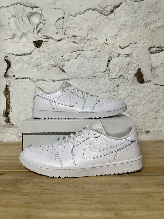 Air Jordan 1 Low Triple White Golf Sz 15 DS