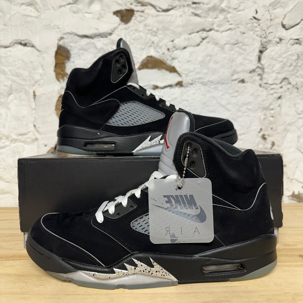 Air Jordan 5 Black Metallic Reimagined Sz 10.5