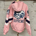 Supreme Mitchell & Ness UNC Pink Jacket Sz L