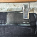 Amiri Plain Faded Black Denim Jeans Sz 28