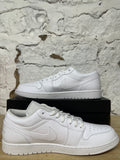 Air Jordan 1 Low Triple White Sz 14 DS
