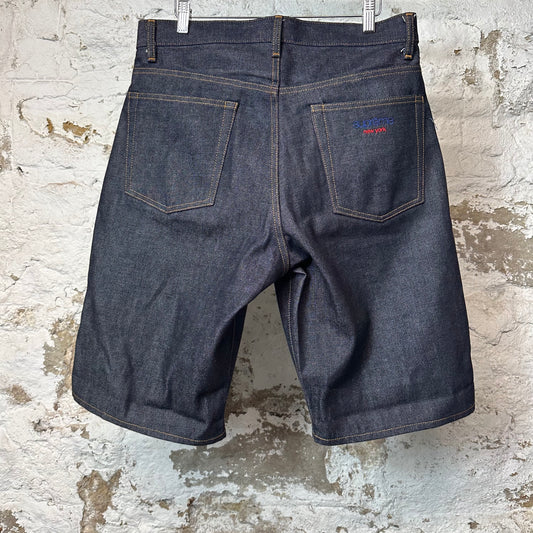 Supreme Blue Selvedge Denim Jean Shorts Sz 30