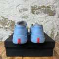 Prada Americas Cup Royal Blue Patent Black Sneaker Sz 7