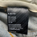 Amiri Plain Blue Distressed Denim Jeans Sz 40
