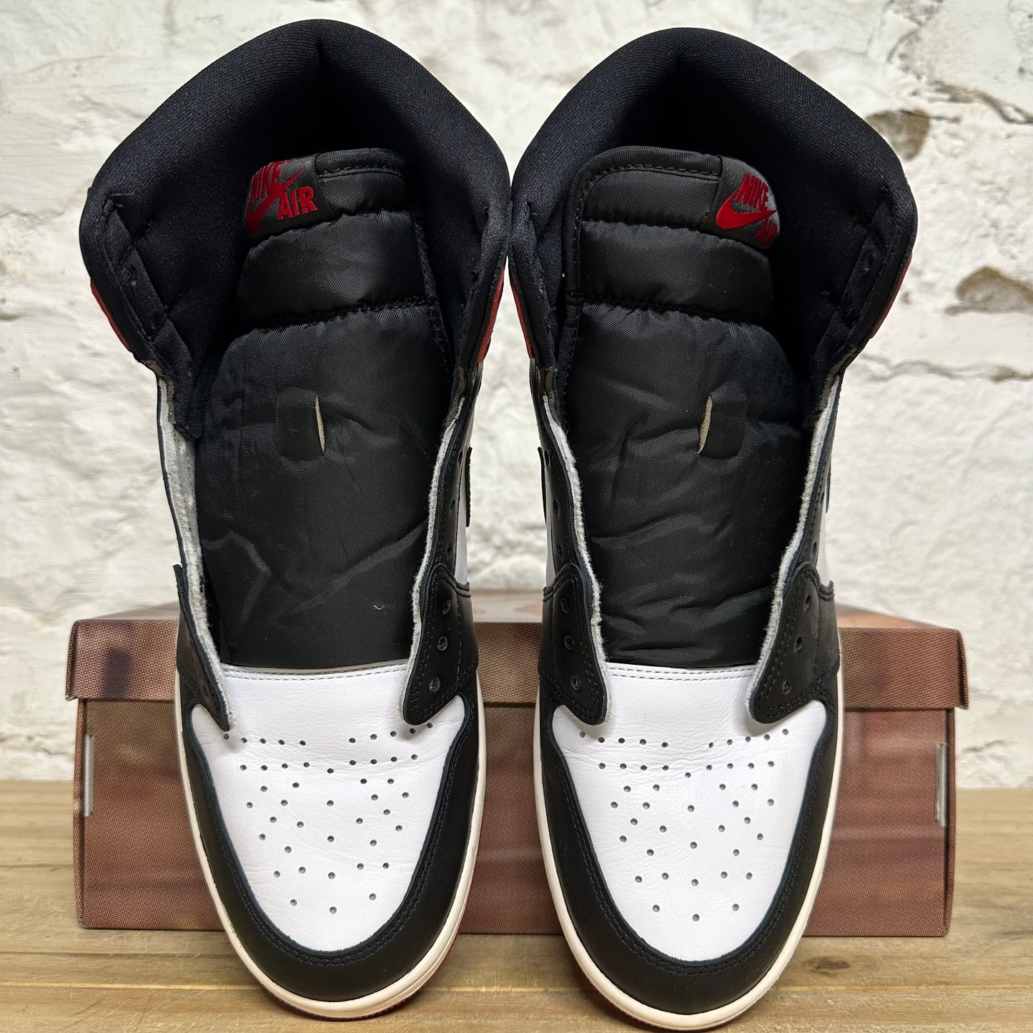 Air Jordan 1 High Black Toe Reimagined Sz 13