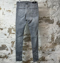 Amiri Knee Rip Shotgun Gray Denim Jeans Sz 33