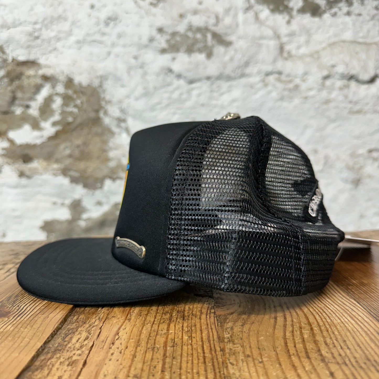 Chrome Hearts Matty Boy Anti Black Trucker Hat