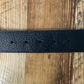 Gucci Silver GG Black Leather Belt Sz (90/36) W/ Box