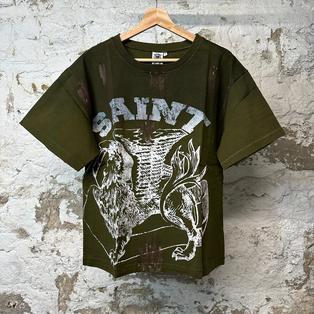 Saint Vanity Dirty Griffin Green T-shirt