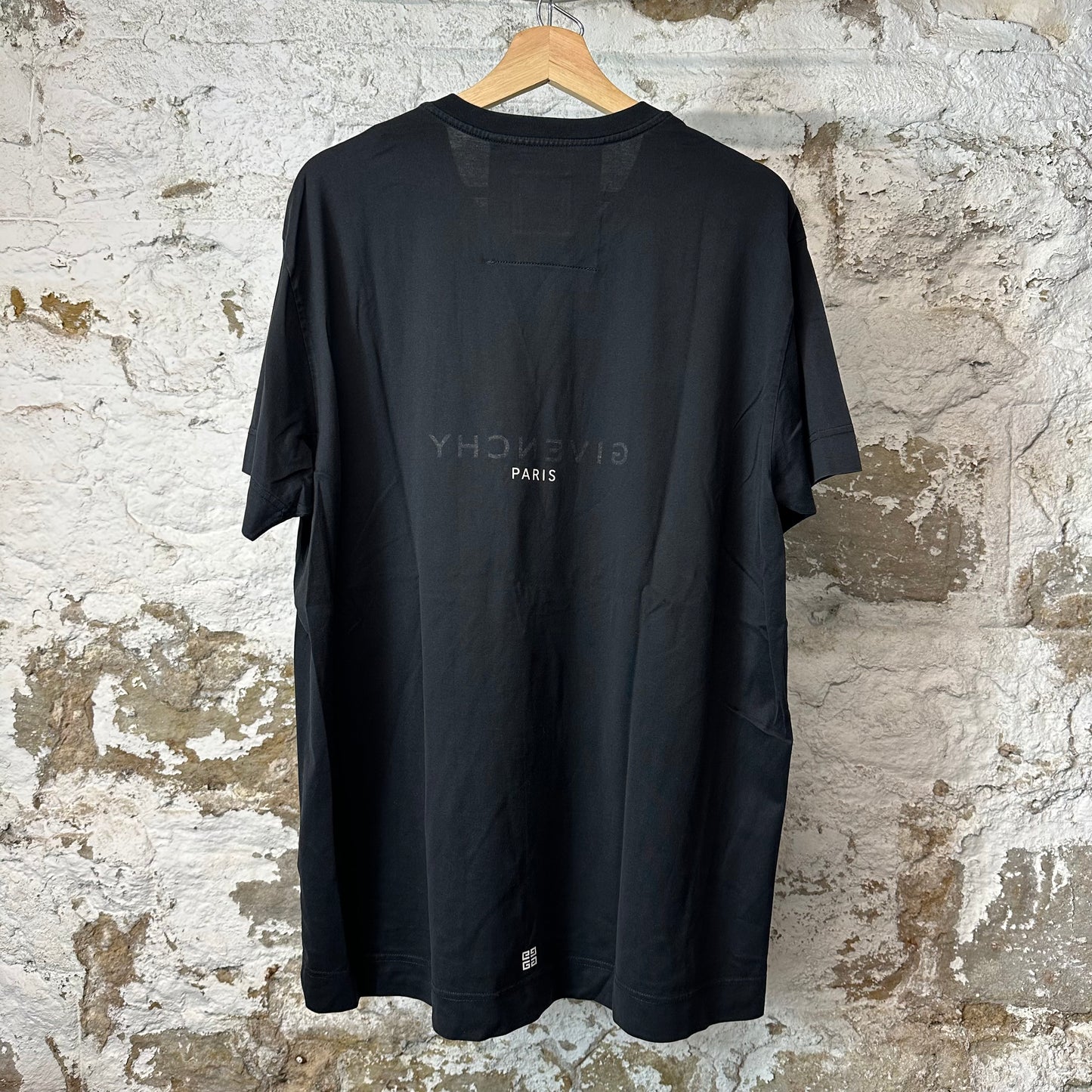 Givenchy Spellout Paris Black T-Shirt Sz S