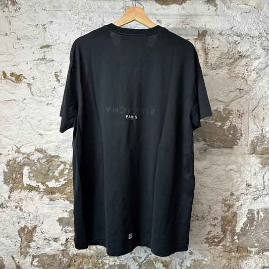 Givenchy Spellout Paris Black T-Shirt Sz S