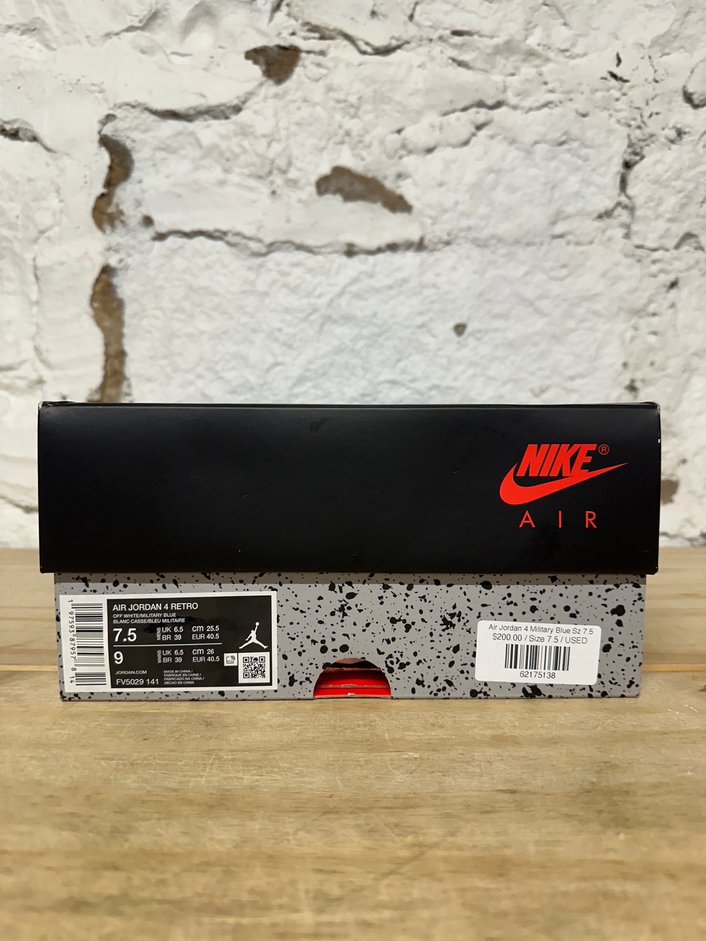 Air Jordan 4 Military Blue Sz 7.5