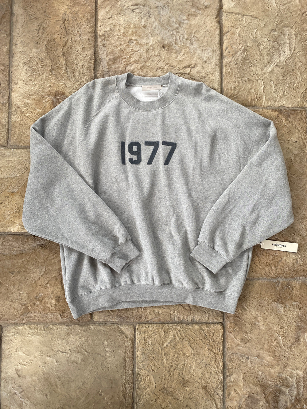 Fear of God Essentials Dark Oatmeal 1997 Crewneck Sz 2XL DS