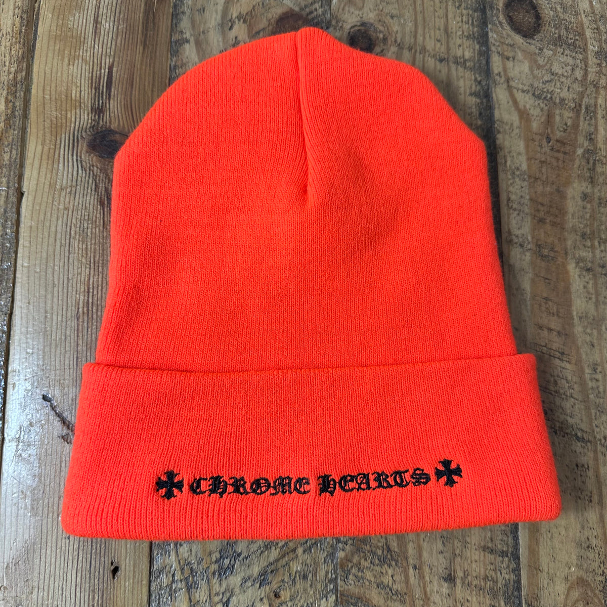 Chrome Hearts CH Logo Orange Beanie