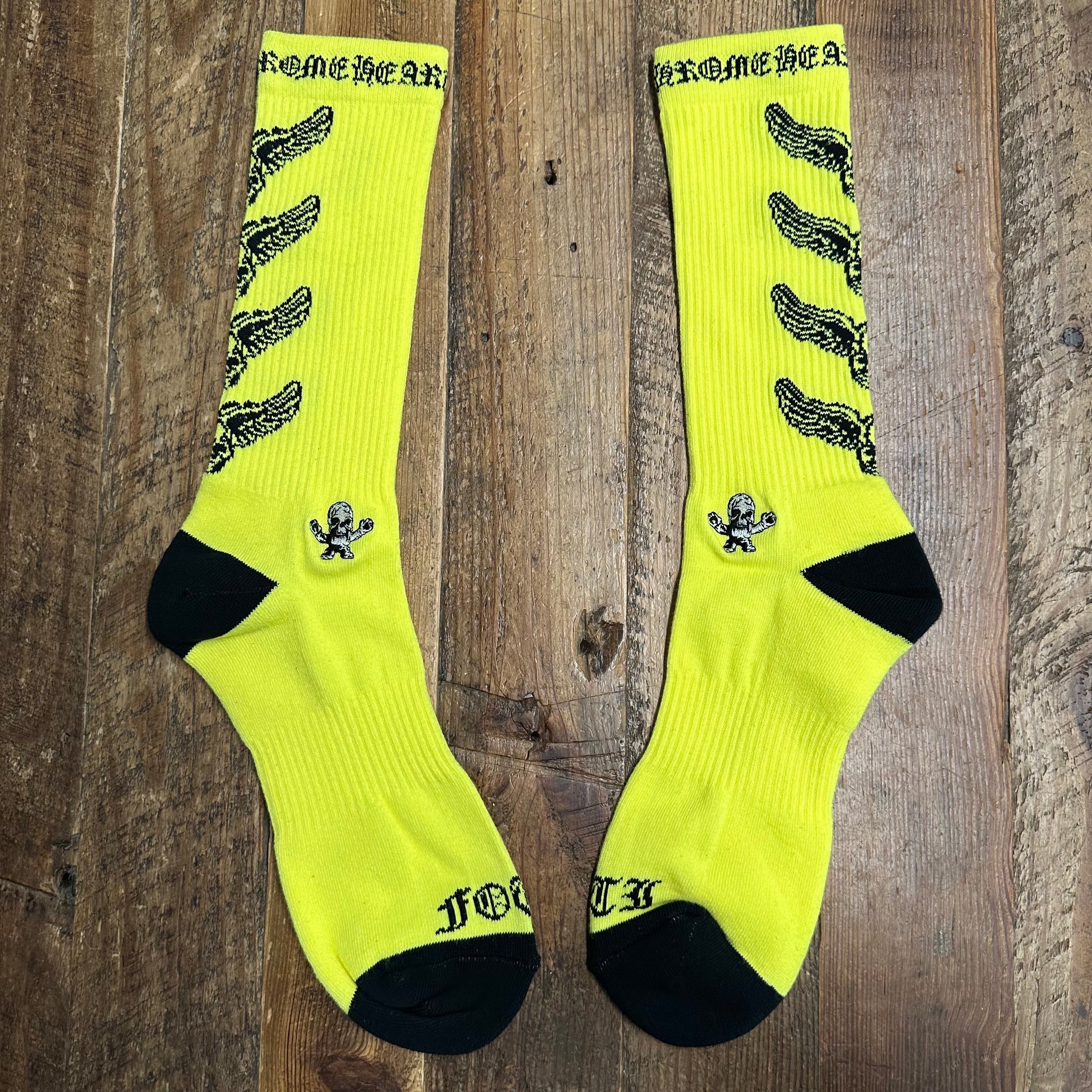 Chrome Hearts Foti Yellow Socks DS