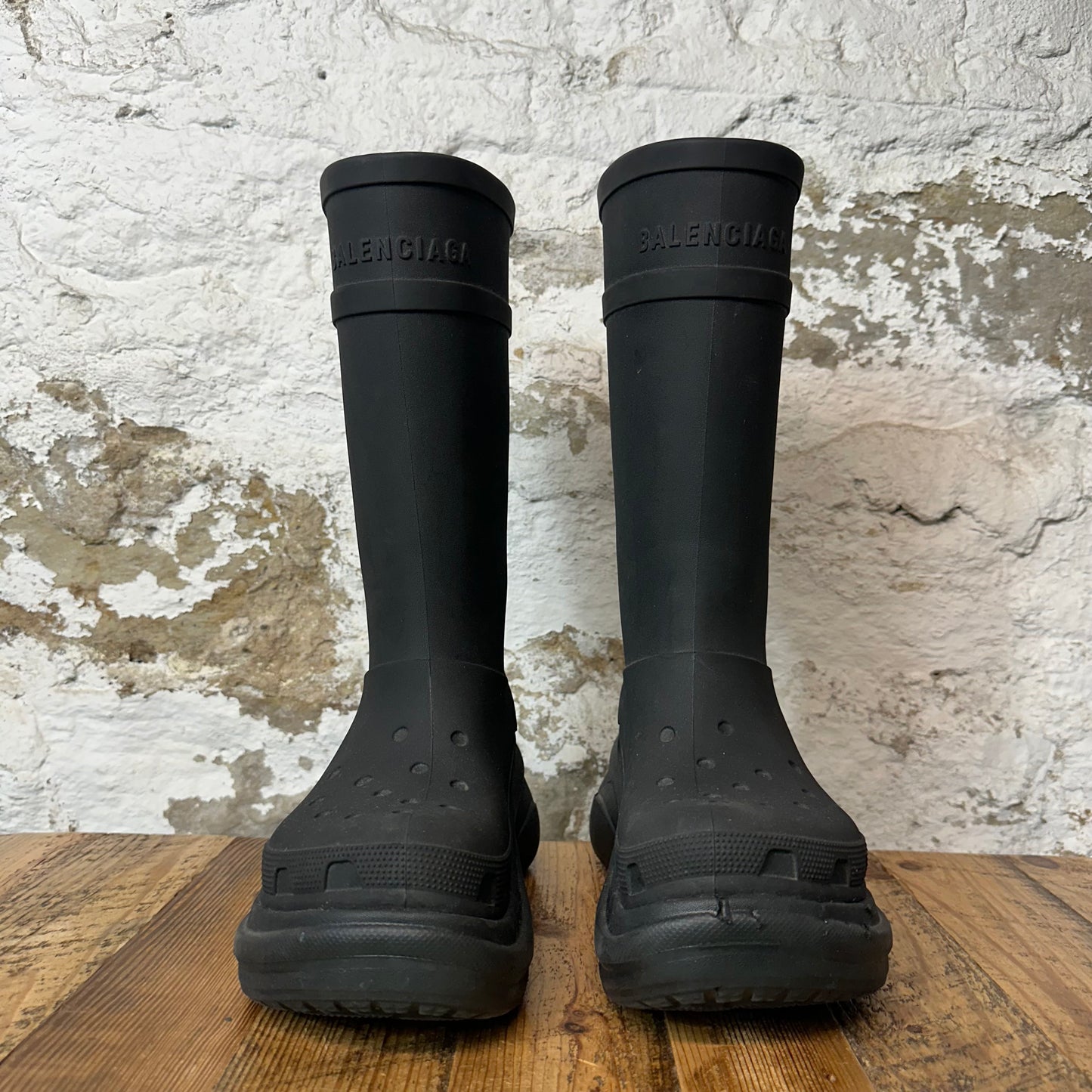 Balenciaga Croc Boot Black Sz 9 (42) No Box