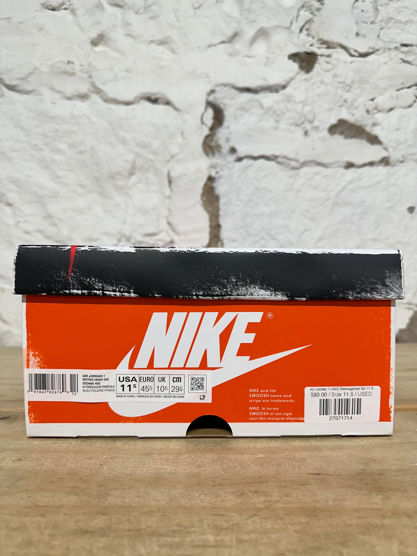 Air Jordan 1 High UNC Reimagined Sz 11.5