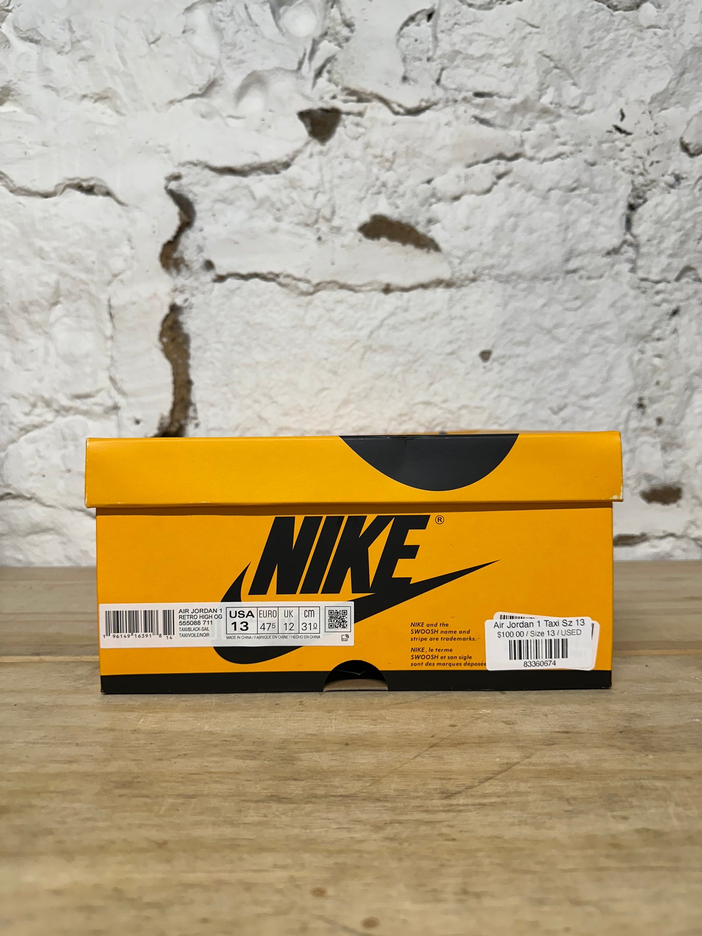 Air Jordan 1 Taxi Sz 13