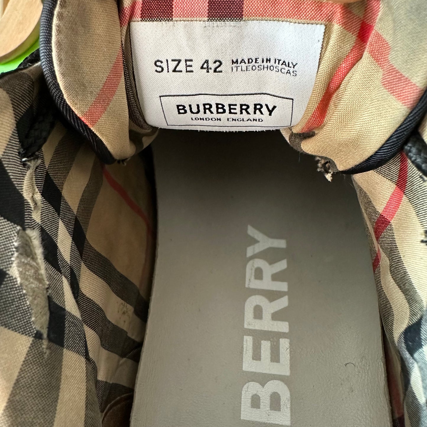 Burberry Arthur Triple Black Sneaker Sz 9 (42)