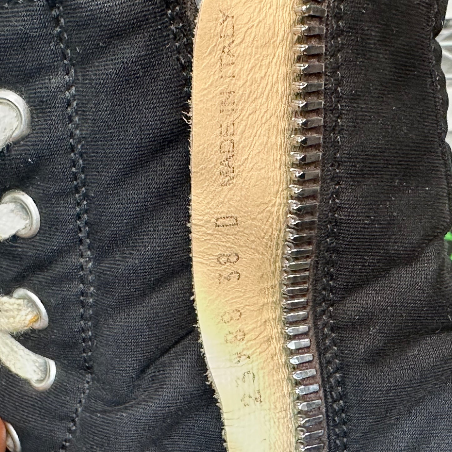 Rick Owens High Black Puffer Milk Sneaker Sz 6 (38)