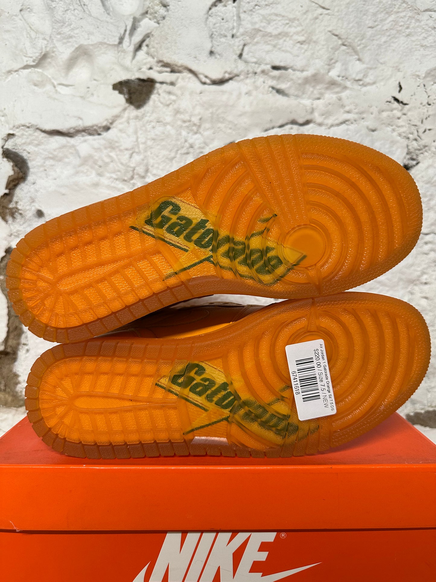 Air Jordan 1 Gatorade Orange Sz 7.5 DS