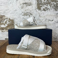 Dior Alpha Oblique White Sandal Sz 8 (41)