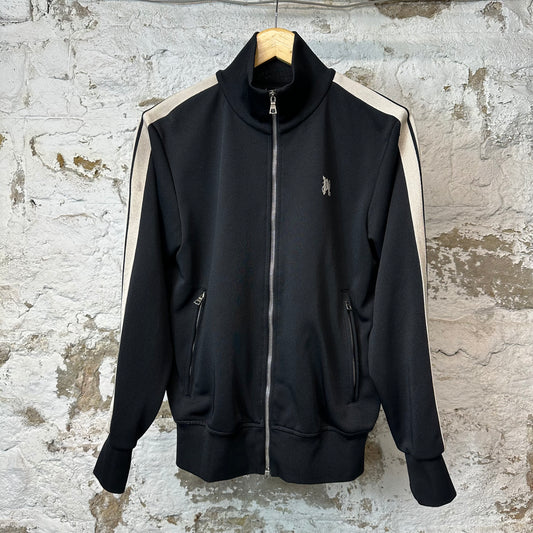 Palm Angels PA Black Beige Track Jacket Sz S