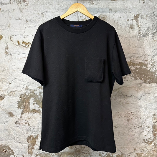 Louis Vuitton Black Monogram Pocket T-shirt Black Sz L