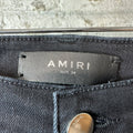 Amiri MX1 Cracked Pink Black Denim Jeans Sz 34