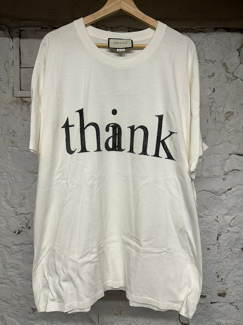 Gucci Think T-Shirt White Sz L