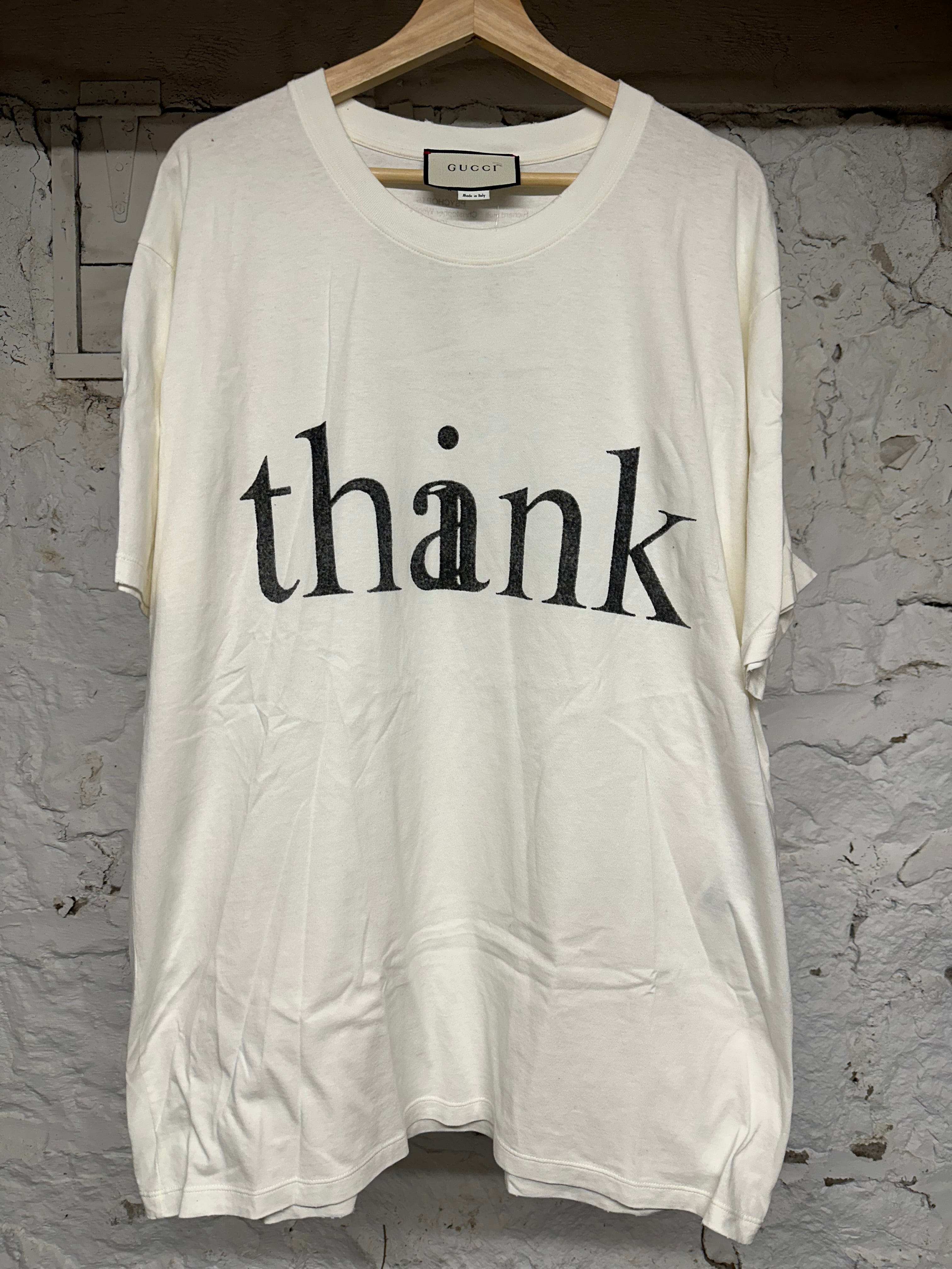 Gucci Think T-Shirt White Sz L