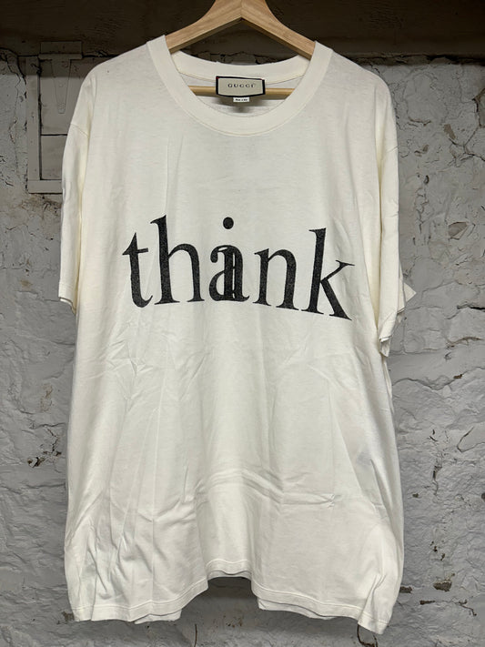 Gucci Think T-shirt White Sz L