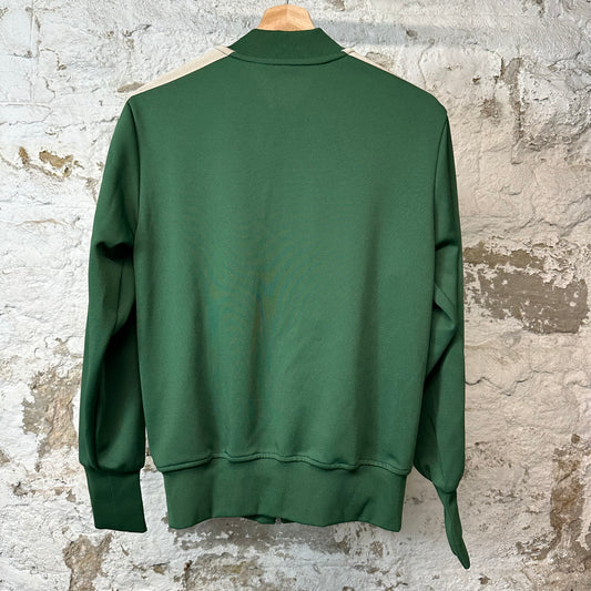 Palm Angels Green Beige Track Jacket Sz S