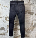 Amiri MX1 Black Paisley Grey Denim Jeans Sz 31