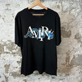 Amiri White Spell Dragon T-shirt Black Sz XL