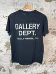 Gallery Dept Gray Logo Black T-shirt Sz S