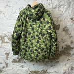 Bape Green Camo Puffer Jacket Sz M