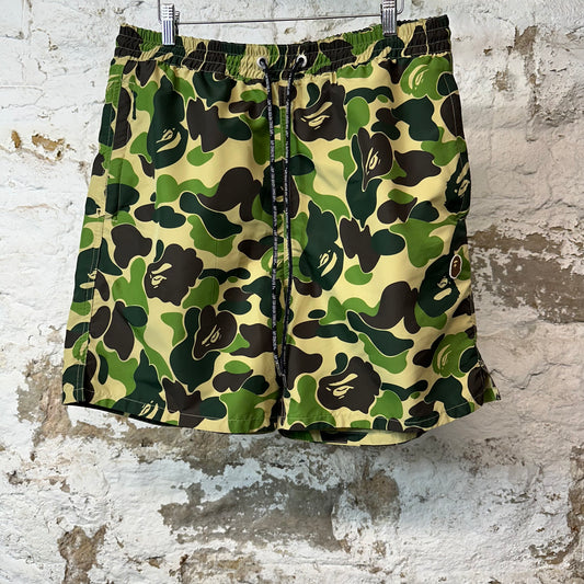 Bape Green ABC Camo Shorts Sz XL