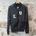 Louis Vuitton Embroidered Flowers Track Jacket Black L