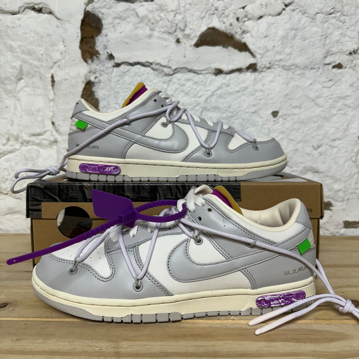 Nike Dunk Low Off-White Lot 3 Sz 8.5 DS