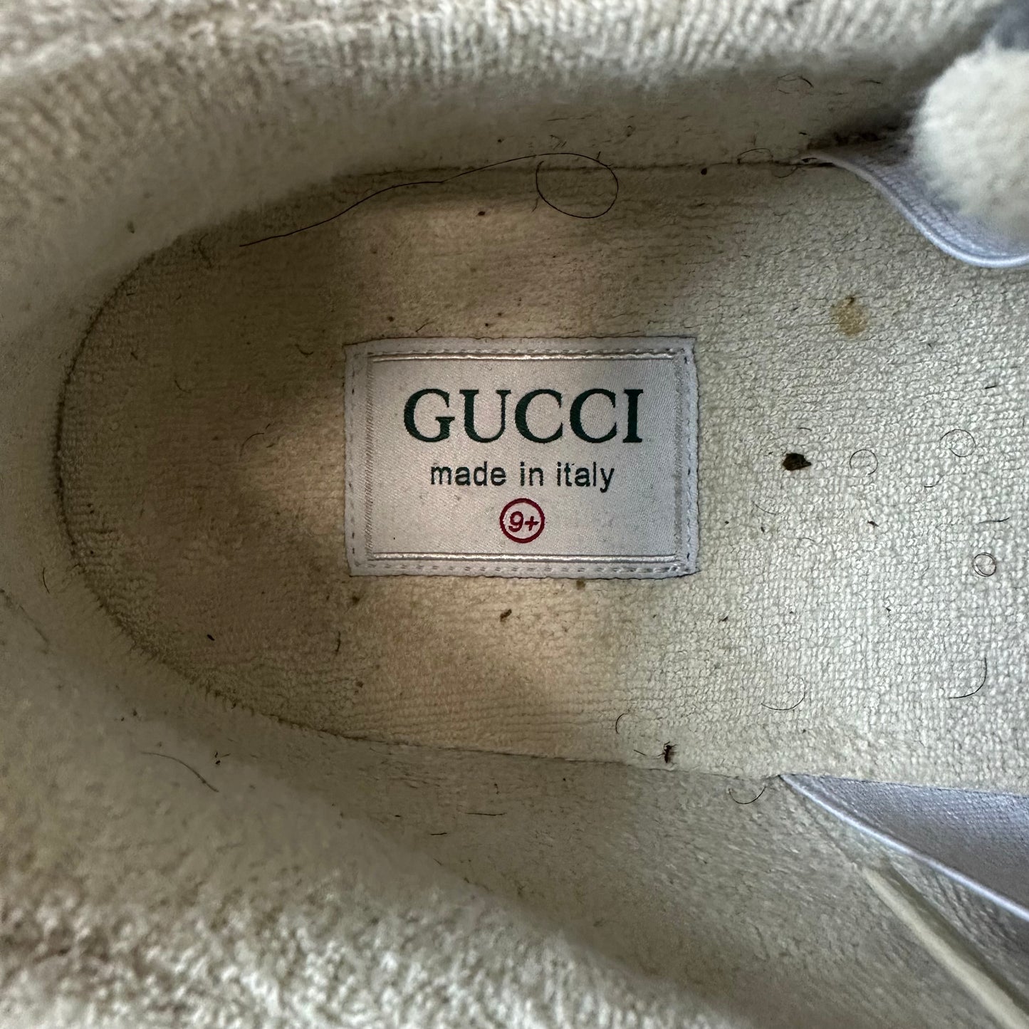 Gucci Ultrapace Green Snakeskin Gray Sneaker Sz 9.5